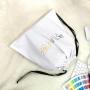 Custom Logo Printing White Large Dust Cotton Twill Bag For Handbag Drawstring  Cotton Dust Packaging Shopping Bag