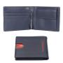 New Custom Bi-Fold Genuine Leather Money Clip Wallet Rfid Blocking Anti Theft Brush