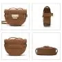 Wholesale Fashion Pu Leather  Small Shoulder Bag  Vintage Handbag Ladies Luxury Designer Saddle Bag for Women Cross body Bag