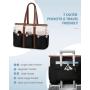 LOVEVOOK Work Tote Laptop Bag Teacher Nurse Bag Utility Bag For Work Travel College Daily Large Purse Handbag With Multi Pockets
