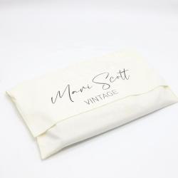 Customized Beige Envelope Flap Cotton Flannel Dust Bag For Shoe And Handbag