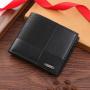 Men's leisure wallet, ID package, fashionable short style purse, business multi-card slot money clip, factory wholesale