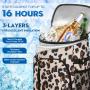 Large Capacity Leakproof 30-Can Insulated Thermal Bag Soft Cooler for Beverage Lunch Travel - Unisex Cooler Backpack