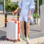 Suitcase Large Capacity Luggage Female Front Open Lid Trolley Sets Case Male Boarding Code Universal Wheel Travel Case Trunk
