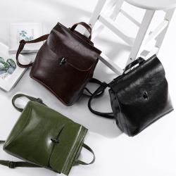 LOVEVOOK Realer school bag for girls teenagers vintage large travel female shoulder bag women backpack genuine leather backpacks