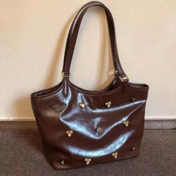 Large capacity 2024 shoulder bags pu leather handbag retro work sling bag popular handbags for woman
