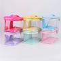 Keymay New Design High Quality Cute Large Storage Capacity Clear Transparent PVC Makeup Travel Toiletry Bag