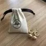 High Quality Beige Cotton Twill Jewelry Gift Drawstring Bag Small Gift Jewelry Drawstring Pouch