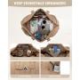 LOVEVOOK 3pcs/set Puffer Weekender Bags with Shoe Compartment Overnight Bag with Toiletry pouch lightweight duffle bag for Women