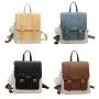 ZR375 New Women's Bag Backpack Girl Pleasure PU Leather Waterproof Schoolbag Female Versatile Zipper Travel Bag