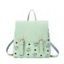 2024 Women's Fashion Small Backpack and Shoulder Bag Printed Contrast Color Bag Lady Style Wholesale