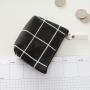 Customized zipper cotton and linen coin purse simple and fashionable keychain coin purse for kids student