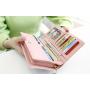 Hot selling designer purses printing embroidery customized leather wallet for ladies