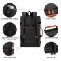OEM 40L Vintage Canvas Rucksack Convertible Duffel Bag with Shoe Compartment for Men Women Carry On Travel Backpack For Hiking
