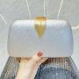 Hot selling metal leaf handbag formal dress bag colorful evening bag box shaped velvet clutch bag for women