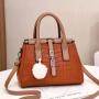 leather crossbody bags for women wholesale women handbags Girl Zipper Square Bag With Pom Pon Lock Clasp Luxury