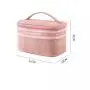 wholesale promotional custom logo black multi Color zipper pu leather makeup bag cosmetic bags