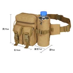 2024 Tactical Waist bag With Bottle Pouch  Outdoor Fanny Pack for Camping Traveling Hunting Bag with Phone Accessory pocket