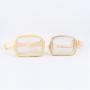 Keymey RTS Stock Low MOQ High Quality PVC Crossbody Bag Stadium Approved Waist Belt Bag Clear Waist Bag Transparent Fanny Pack