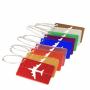 KBW571Wholesale Hot Sale Metal Luggage Tag Boarding Bag Airplane Styling Business Gift Checked Hanging Card Metal Case