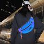 HR048 Fashion Sports Lovers Chest Bag Nylon Lightweight Leisure Crossbody Bag Students Night Reflective Color Messenger Bag