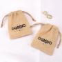 High Quality Jute Drawstring Coffee Tea Packing Bag Custom Logo Recycled Jute Gift Dust Bag