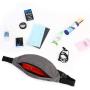 Gelory Wholesale Custom Logo PU Leather Fanny Pack Fashion Travel Chest Waist Bag With Headphone Hole