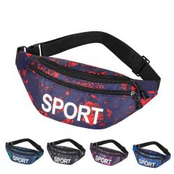 Factory Personalized Camo Sports Waist Bag Custom Large Capacity Running Fanny Pack Belt Bag Waterproof