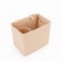 Wholesale Cotton Travel Makeup Shopping Bag Multi-Layer Multi-Functional Zipper Storage with Felt Liner Stock Jute Bag