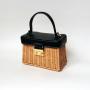 CCF660 Summer Small Square Rattan Hand Bags For Women Holiday Shopping Straw Basket Bag Single-Shoulder Handmade Bag