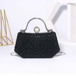 Hot Selling Rhinestone Luxury Diamond Banquet Bag Crossbody Chain Clutch Elegant Evening Handbag For Ladies 2024