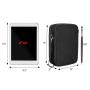 Double Layer Travel Cosmetic Bag Case Makeup Train Organizer Bag with Handle Strap for Makeup Brushes