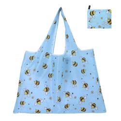 Large Capacity Oxford Folding Shopping Bag 210D Polyester Eco-Friendly Portable Storage Bag for Supermarket Use