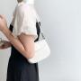 Custom PU Leather Mini Shoulder Bag Fashion Handbag Simple Plain Sling Bag Candy Color Little Girl Pink White Hand Bag