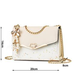 2023 Wholesale Trending Pu Leather Lady Hand Bags Women Handbags With Pearls