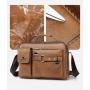 XL048 Business Person Classic Men's Shoulder Bag Casual French Style Large Capacity Crossbody Bag Waterproof Messenger Bag