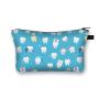 Factory Waterproof Cosmetic Bag Popular Travel Makeup Beauty Cosmetic Bag Hot-sale 3D Digital Flowers Printing Opp Bag