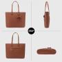 LOVEVOOK New Design Cute PU Leather Computer Bag Large Laptop Handbags Ladies Laptop Tote Bag for Women
