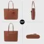 LOVEVOOK New Design Cute PU Leather Computer Bag Large Laptop Handbags Ladies Laptop Tote Bag for Women