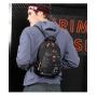 HR136 New Outdoor Men's Chest Bag Multifunctional Nylon Fabric Fashion Waterproof Backpack Printing One Shoulder Crossbody Bag