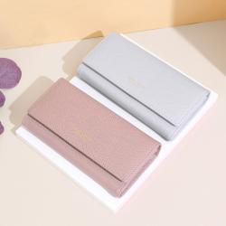 2024 Spring Woman's Long Wallets Female Purses And Handbags Card Holder PU Leather Wallets Zipper Coin Money Clip Bag Red Wallet carteras para mujer