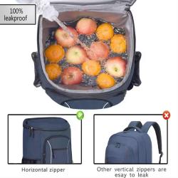 Customized Logo Outdoor Hiking Trips Leakproof Insulated Thermal Refrigerated Picnic Camping Cooler Backpack Bag