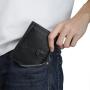 Large Capacity Wallet for Men Genuine Leather RFID Blocking Trifold Stylish Wallet With 2 ID Window Card Holder