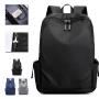 Gelory Factory  Custom Logo Travel Business School Bags 15.6 Inch USB Charging Port Waterproof Laptop Backpack For Men