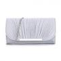 Wholesale Ladies Fancy Bags Glitter Striped Pleated Evening Bag Shoulder Wrinkle Clutch Bags Handbags For Woman