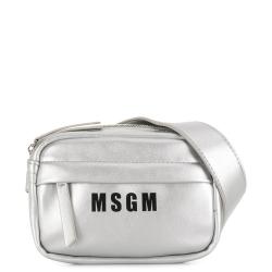 Custom Toddler Kids Purse Shoulder Bag Little Boy Girl Cute Shiny Silver Tone Logo Print Belt bag Kids Crossbody Bag