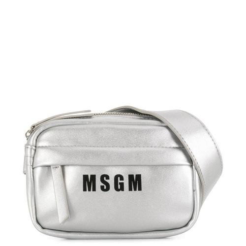 Custom Toddler Kids Purse Shoulder Bag Little Boy Girl Cute Shiny Silver Tone Logo Print Belt bag Kids Crossbody Bag