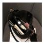 Luxury Ladies Bucket Single Shoulder Large Capacity Messenger Female Solid Color Handbag Bucket Pu Leather Lady Shoulder Bag