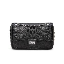 Luxury Designer Classic Modern Women Luxury Genuine Crocodile Leather Crossbody Shoulder Flap Bags Handbag Famous Brand Purse
