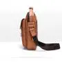 ZR534 Men Bag New Leather Briefcase Handbag backpack Single Shoulder Crossbody Bag PU Business Youth Vertical Boy Shoulder Bag